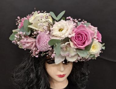 Венки на голову свадебные из цветов